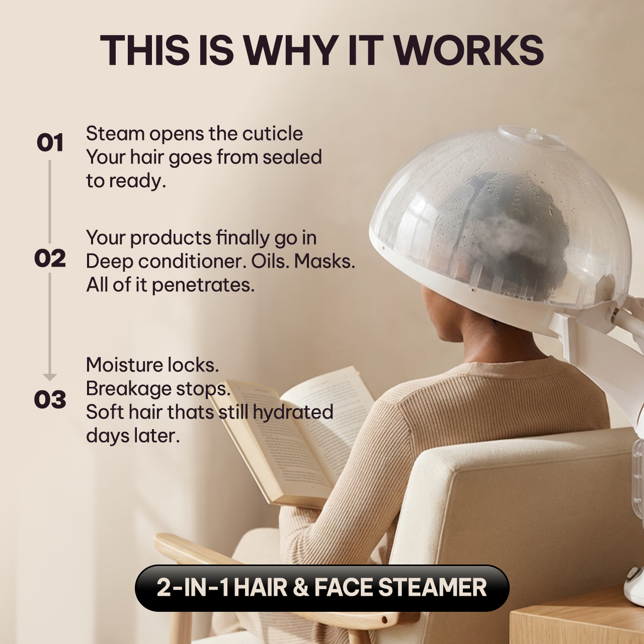 2 in 1 Hair Steamer