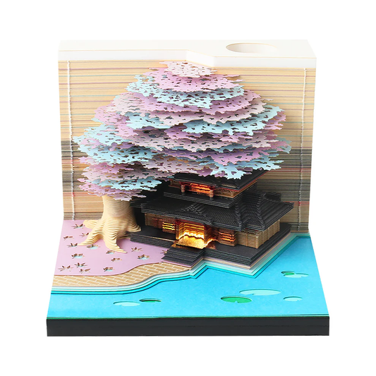 Sakura Temple Omoshiroi Notepad
