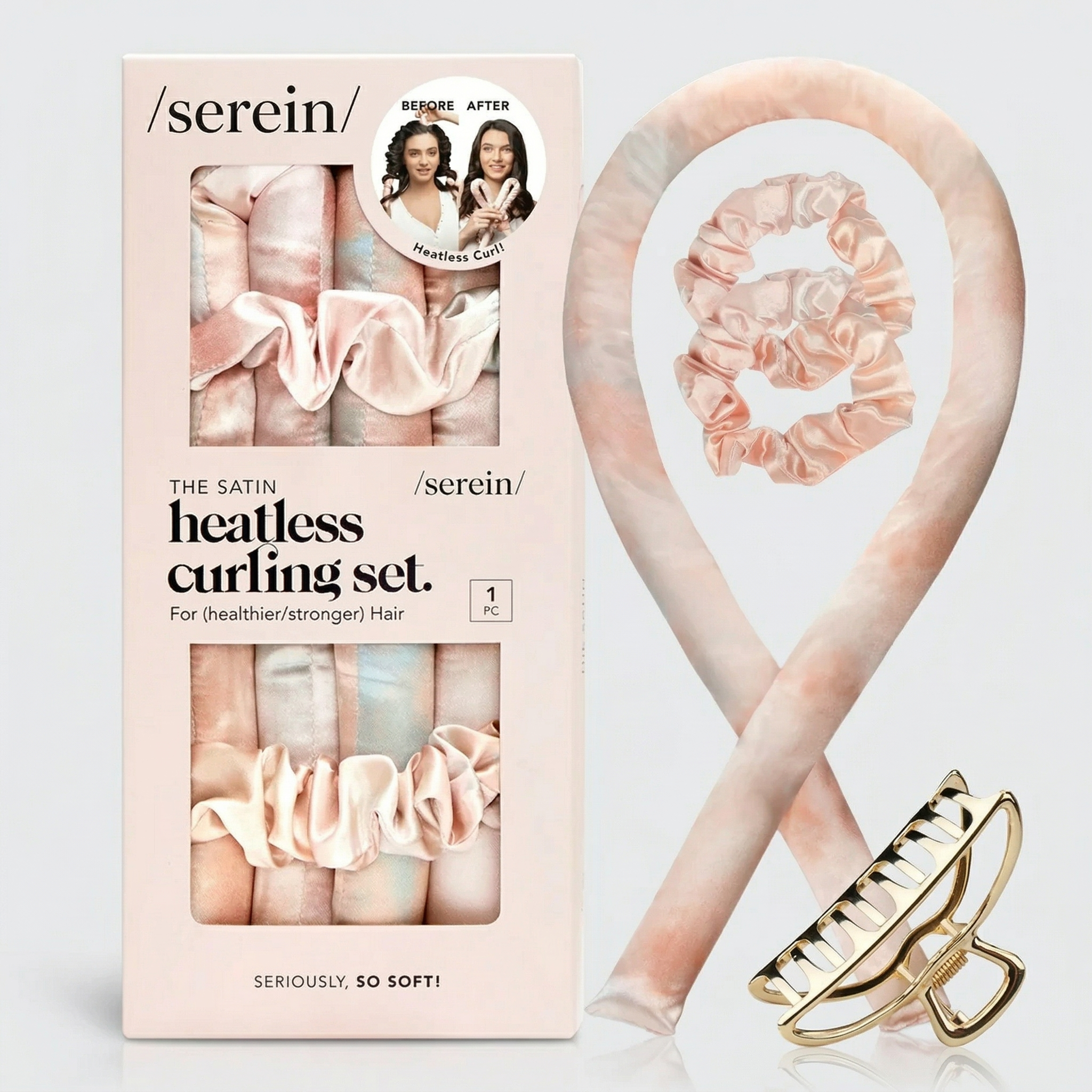 Satin Heatless Hair Curler